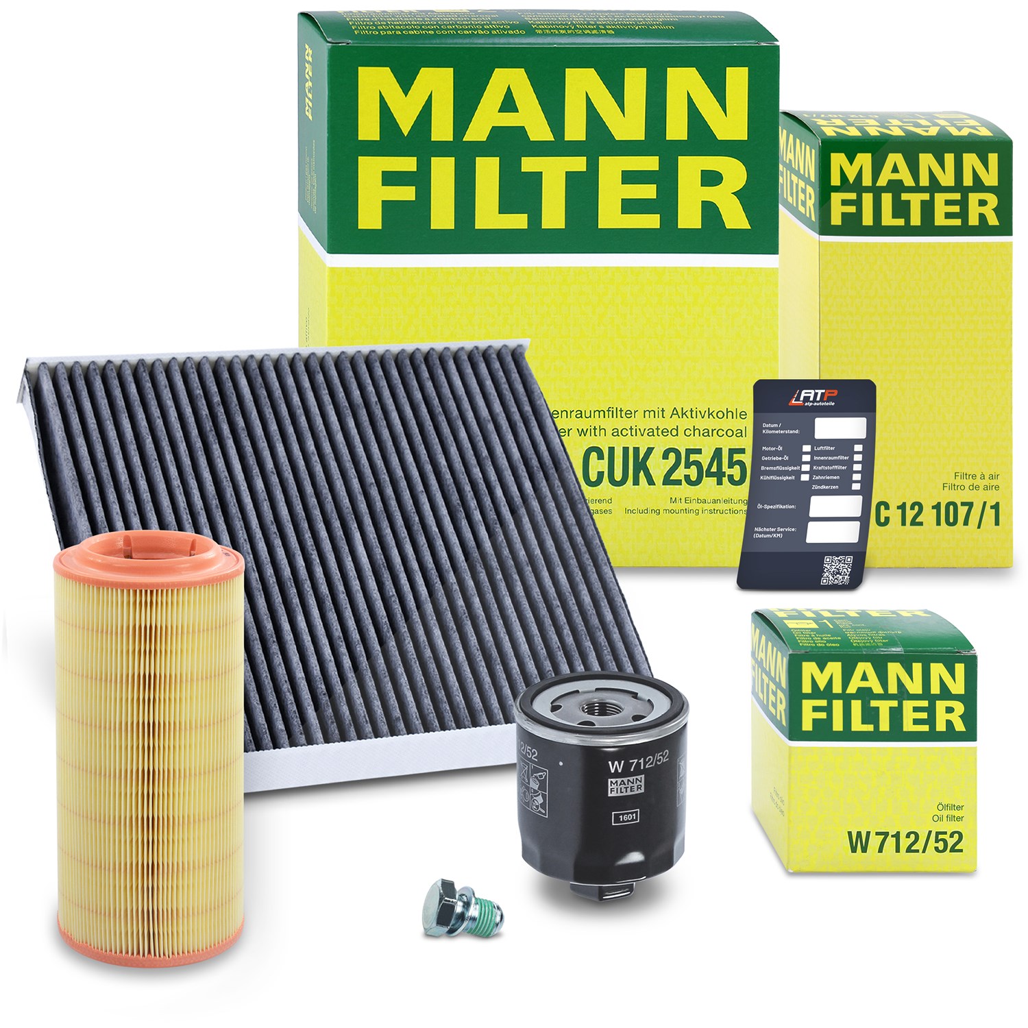 Mann-filter Inspektionspaket Filtersatz SET A [Hersteller-Nr. 10492787] für Audi
