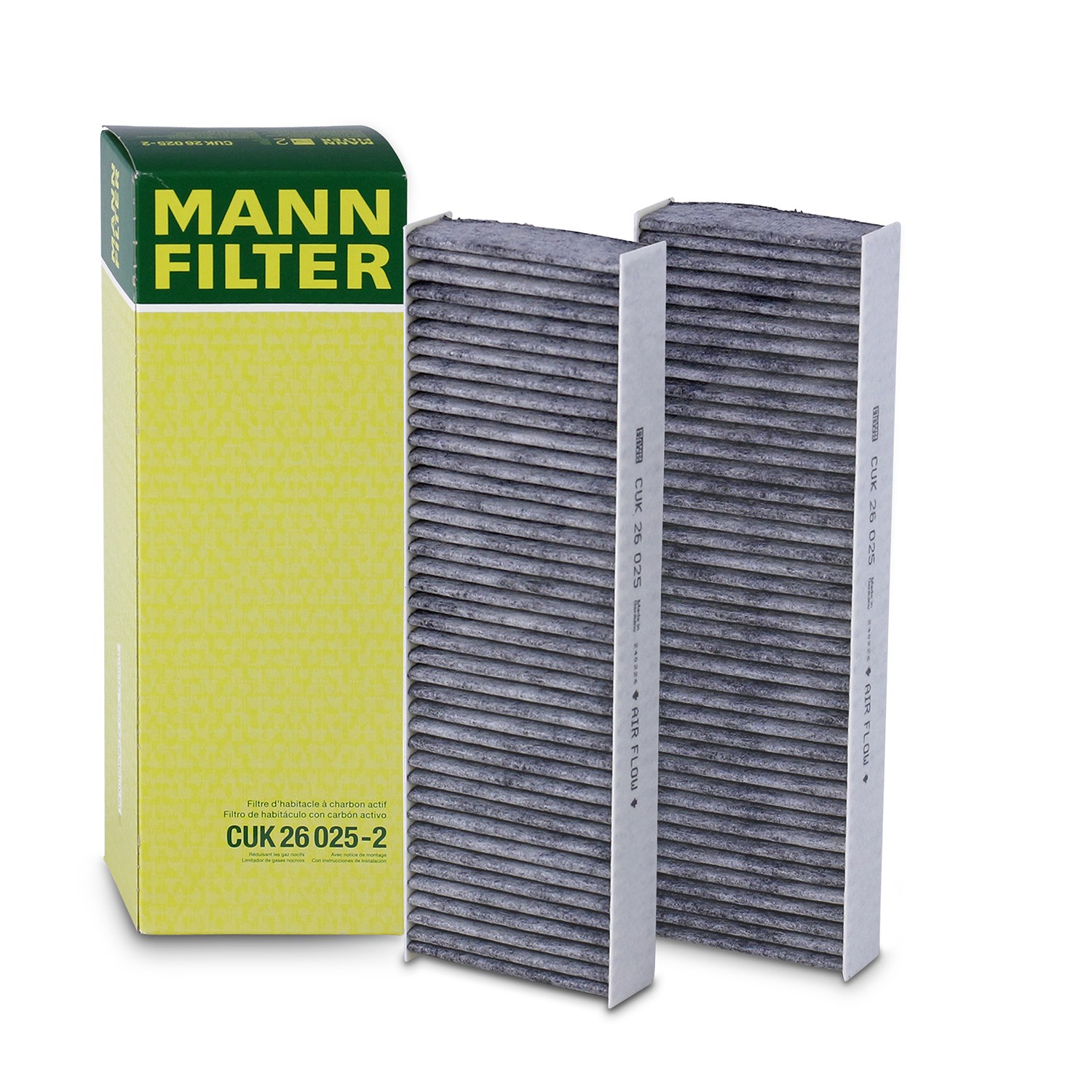 Mann-filter Filter, Innenraumluft [Hersteller-Nr. CUK26025-2] für Alfa Romeo, Citroën, Vauxhall, Fiat, Ds, Peugeot, Jeep, Opel