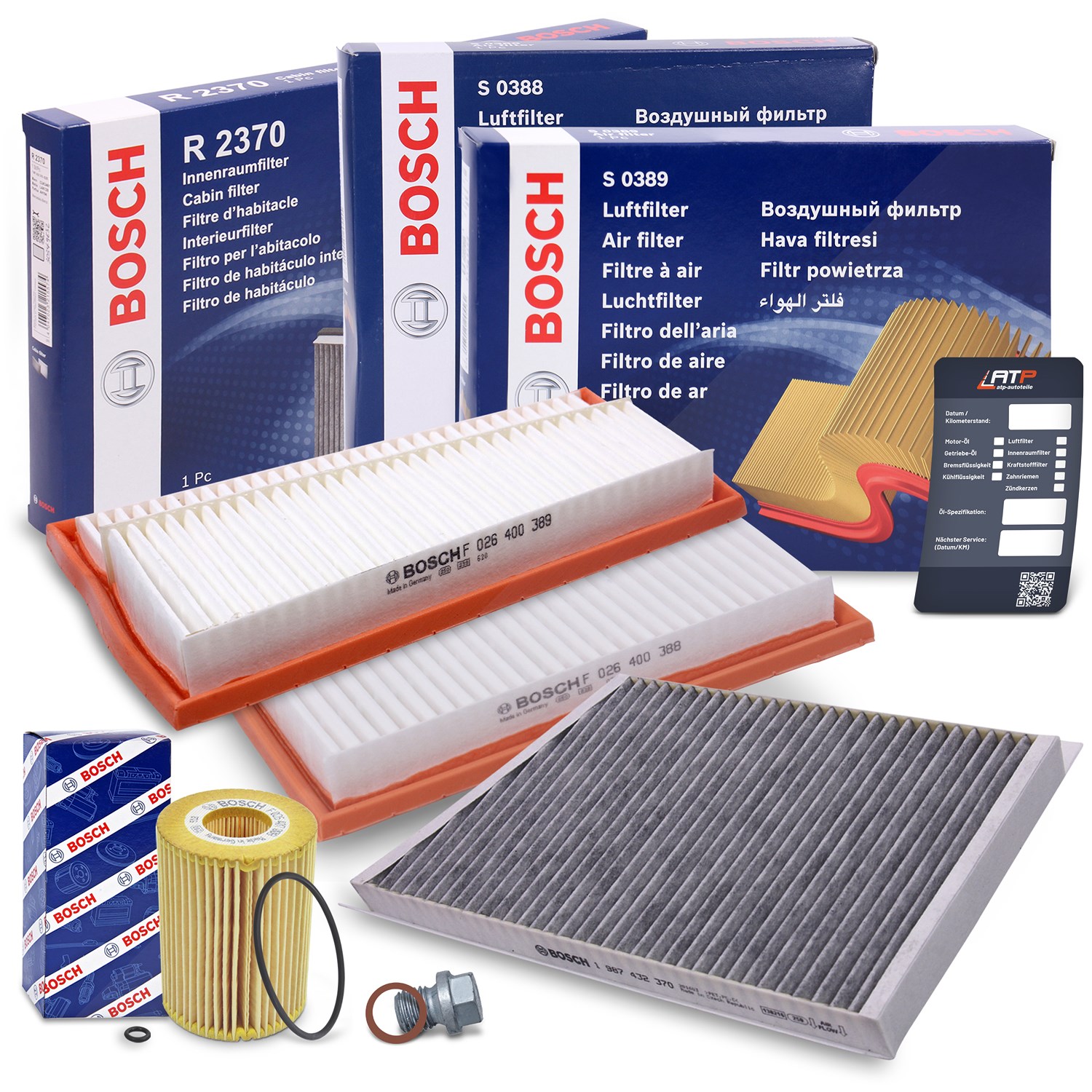 Bosch Inspektionspaket Filtersatz SET A [Hersteller-Nr. 10493518] für Mercedes-Benz