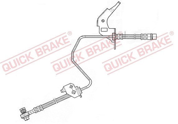 Quick Brake Bremsschlauch hinten links + rechts [Hersteller-Nr. 59.960X] für Vauxhall, Opel