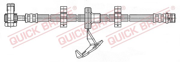 Quick Brake Bremsschlauch vorne rechts [Hersteller-Nr. 59.987X] für Mercedes-Benz