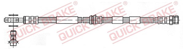 Quick Brake Bremsschlauch Hinterachse [Hersteller-Nr. 59.975X] für Audi, Seat, Skoda, VW