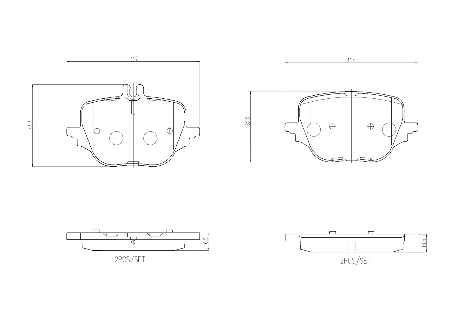 Für BREMBO KLOCKI SZCZEKI CYLINDERKI P 50 169 BRAKE PADS REAR - Bild 6