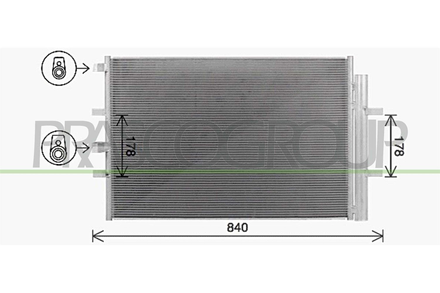 Prasco Kondensator, Klimaanlage [Hersteller-Nr. FD912C002] für Ford