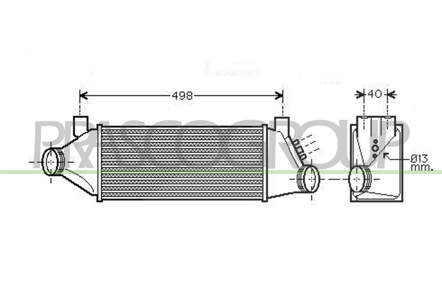 Prasco Ladeluftkühler [Hersteller-Nr. FD910N003] für Ford