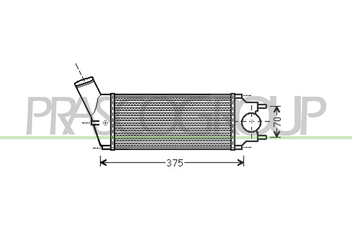 Prasco Ladeluftkühler [Hersteller-Nr. CI424N002] für Peugeot, Citroën