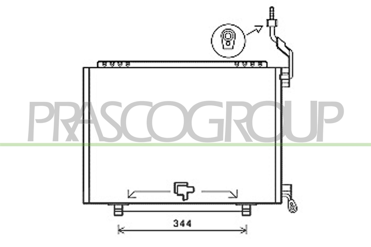 Prasco Kondensator, Klimaanlage [Hersteller-Nr. FD602C008] für Ford