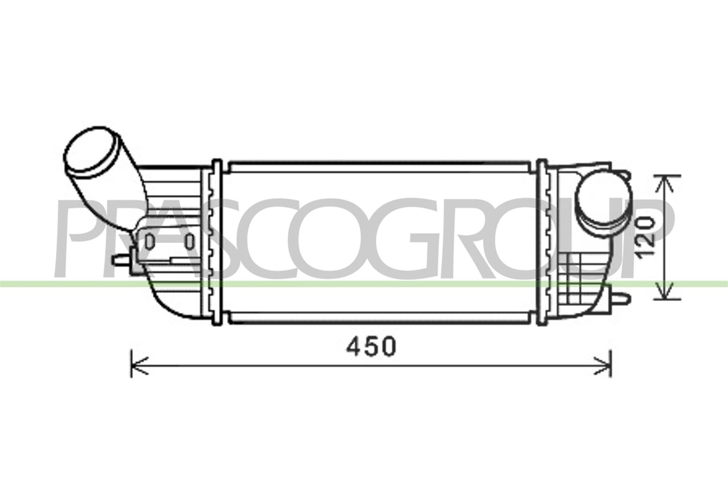 Prasco Ladeluftkühler [Hersteller-Nr. CI523N004] für Peugeot, Citroën