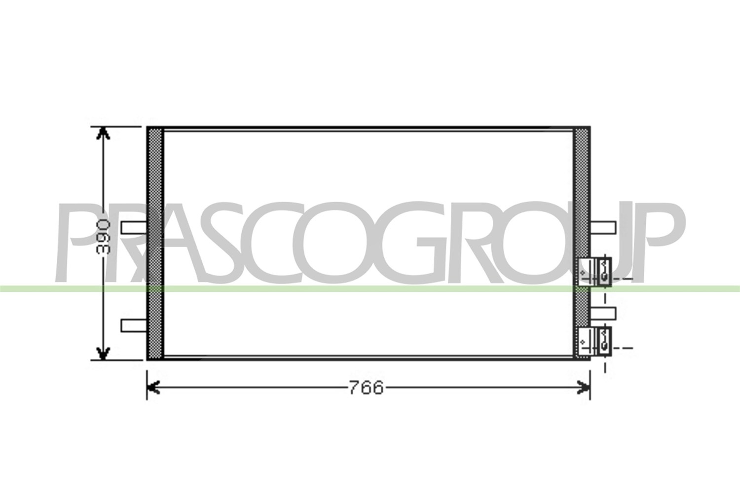 Prasco Kondensator, Klimaanlage [Hersteller-Nr. FD912C001] für Ford