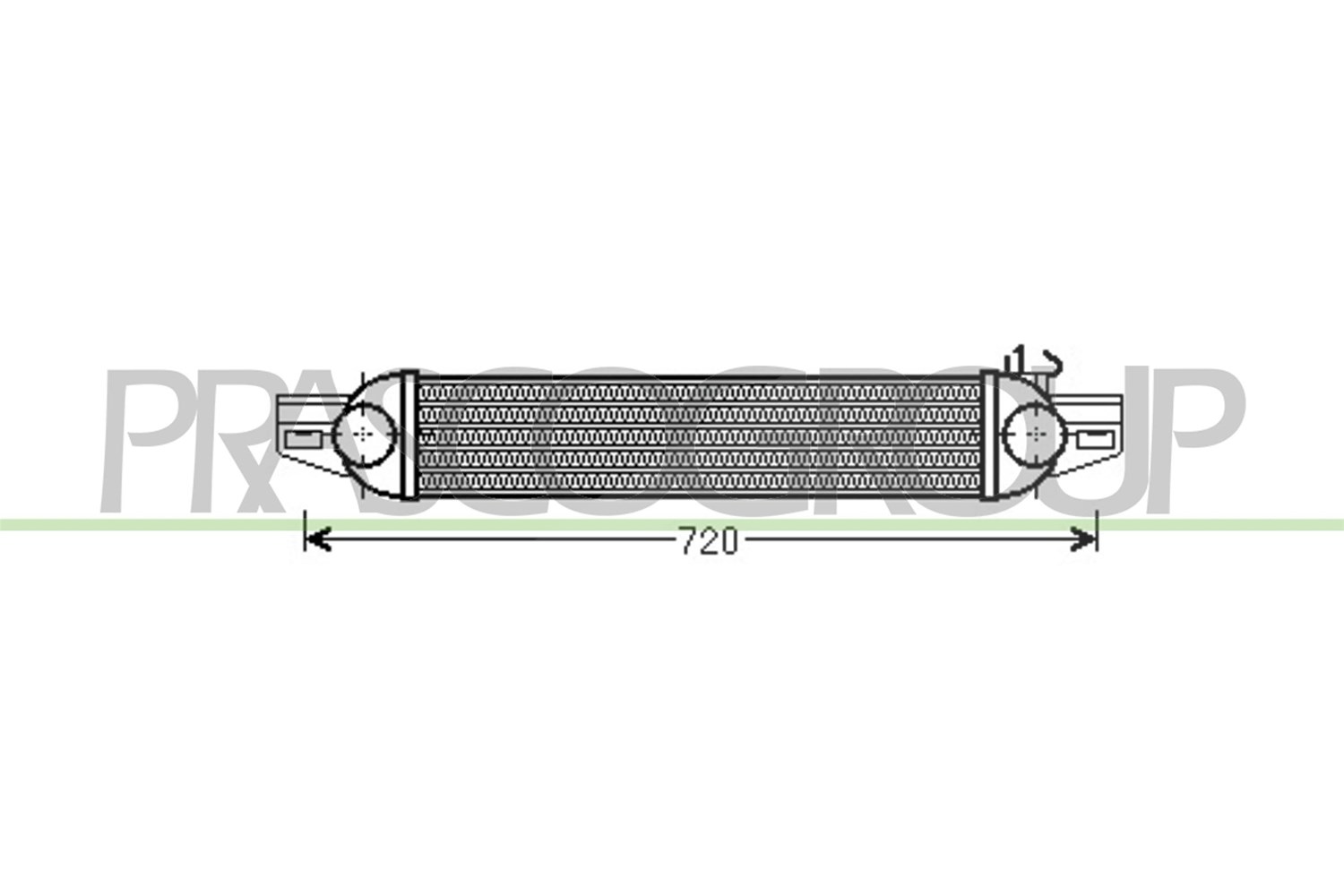 Prasco Ladeluftkühler [Hersteller-Nr. CI907N001] für Fiat, Peugeot, Citroën