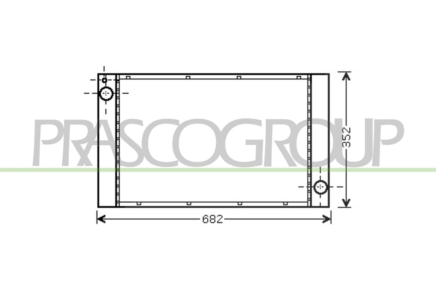 Prasco Kühler, Motorkühlung [Hersteller-Nr. MN308R002] für Mini