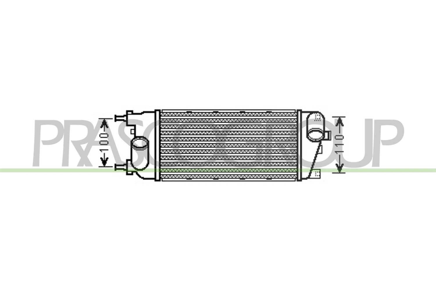 Prasco Ladeluftkühler [Hersteller-Nr. FT124N002] für Fiat