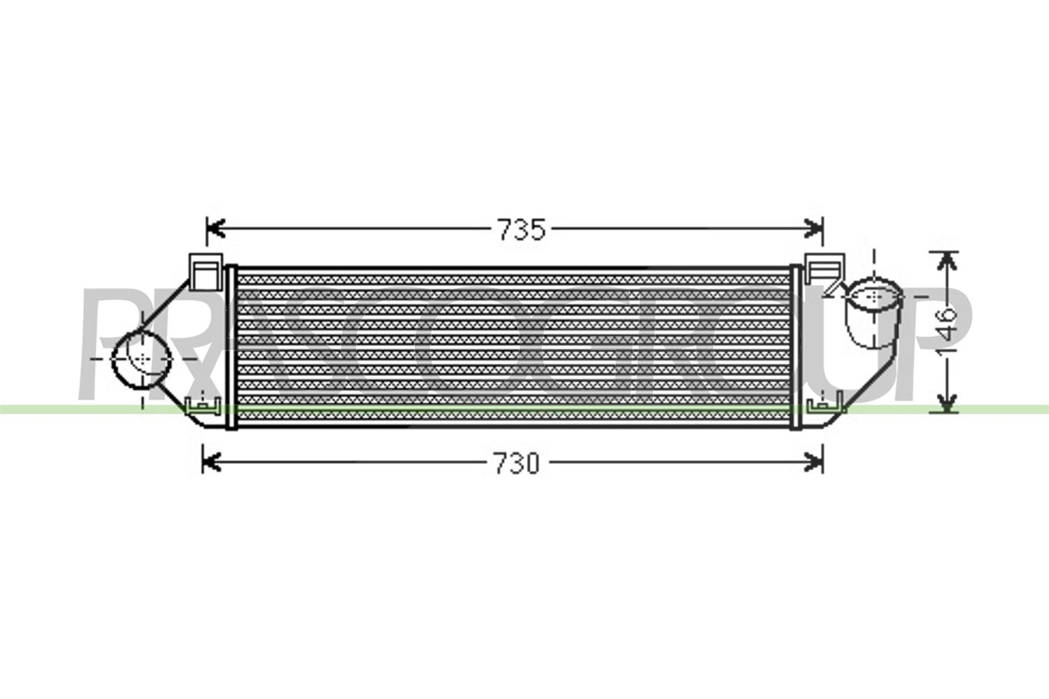 Prasco Ladeluftkühler [Hersteller-Nr. FD422N001] für Volvo, Ford