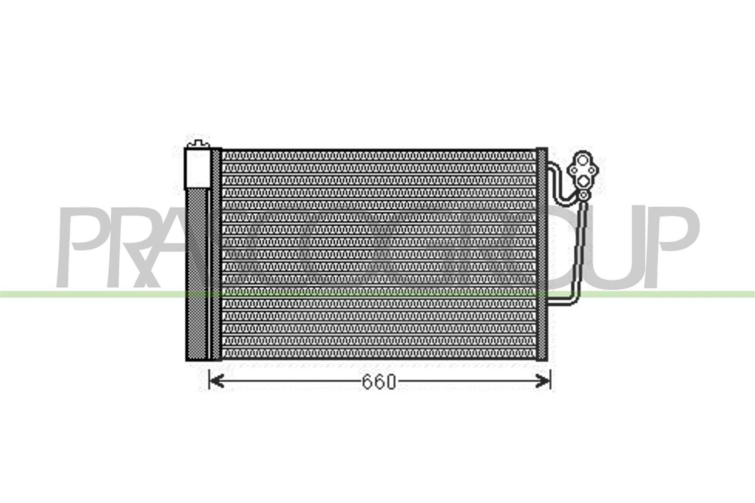 Prasco Kondensator, Klimaanlage [Hersteller-Nr. MN306C002] für Mini