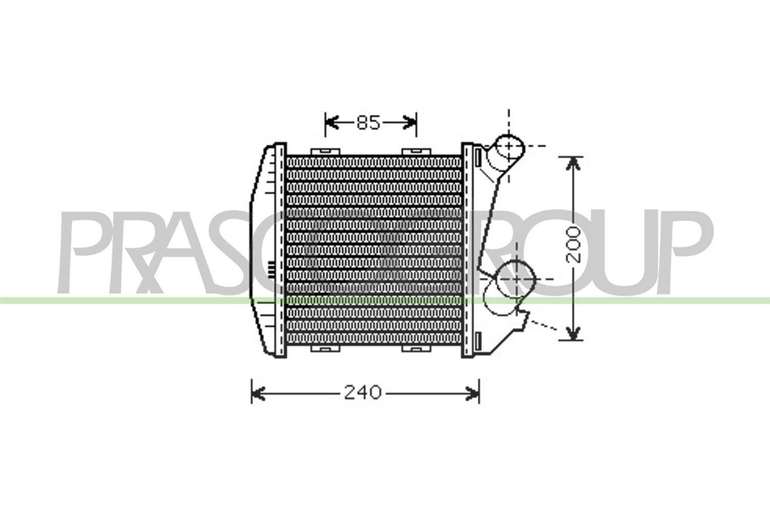 Prasco Ladeluftkühler [Hersteller-Nr. ME302N002] für Smart