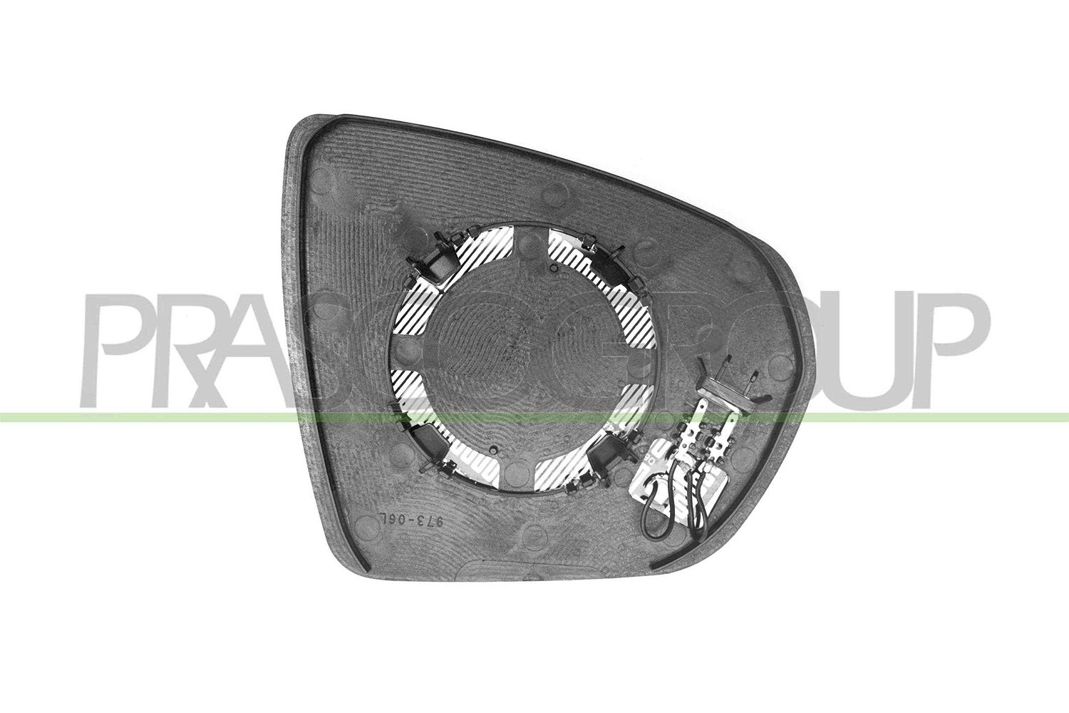 Prasco Spiegelglas, Außenspiegel [Hersteller-Nr. OP8307514] für Opel, Vauxhall