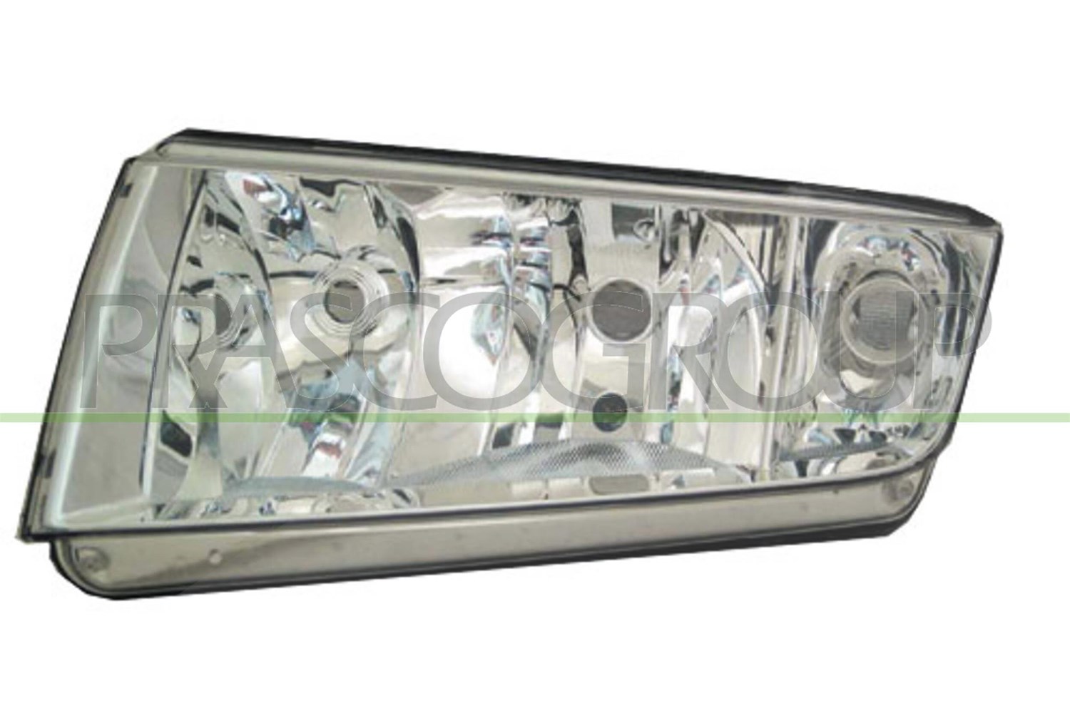 Prasco Scheinwerfer H7/H3 chrom ohne Stellmotor [Hersteller-Nr. SK3204804] für Skoda