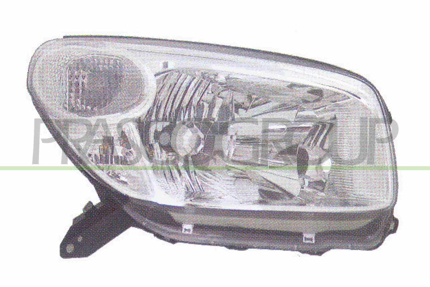 Prasco Scheinwerfer H4 ohne Stellmotor elektr. LWR [Hersteller-Nr. TY2854814] für Toyota