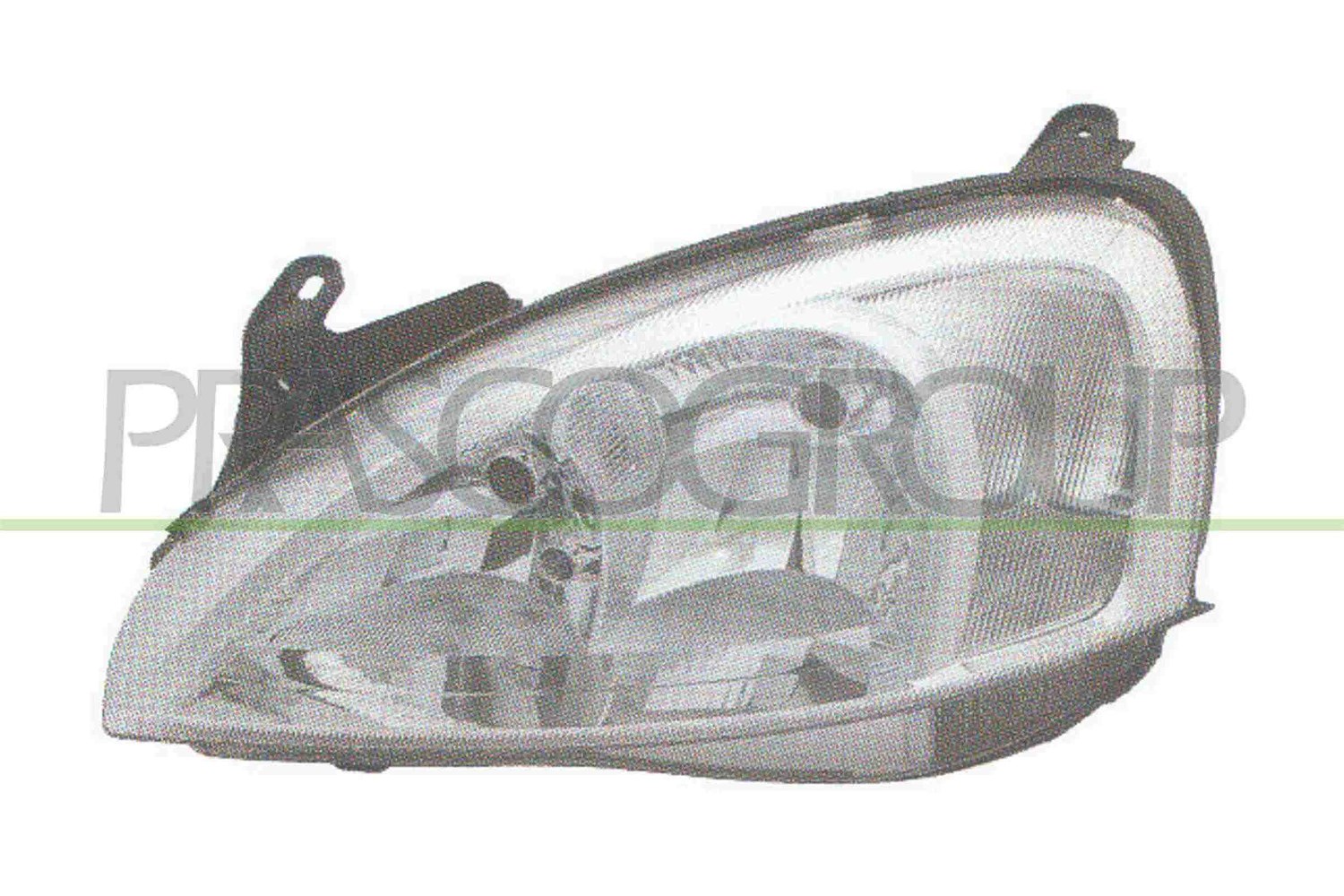 Prasco Scheinwerfer H7/H7 Typ VALEO o. Stellmotor [Hersteller-Nr. OP0304903] für Opel