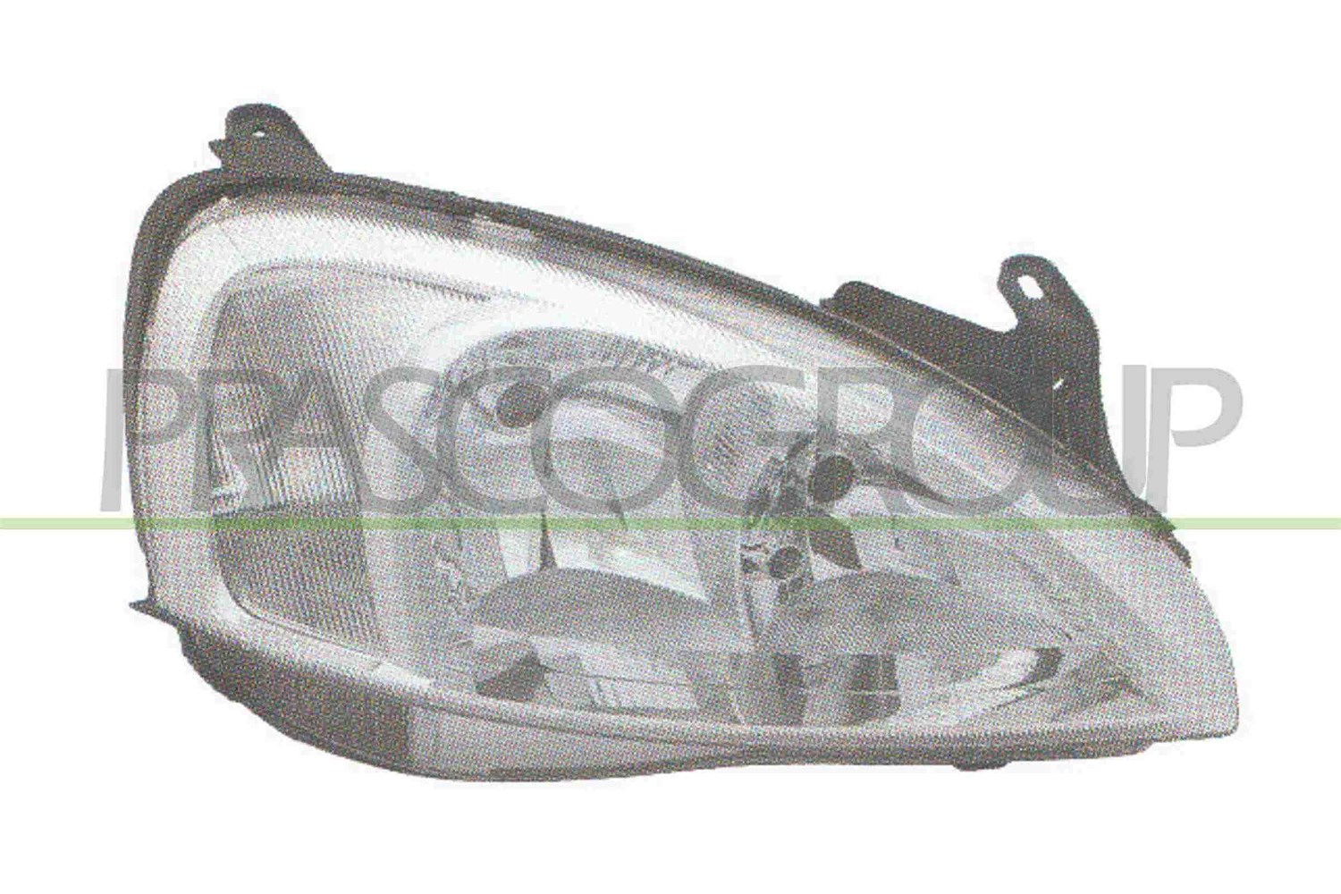 Prasco Scheinwerfer H7/H7 Typ VALEO o. Stellmotor [Hersteller-Nr. OP0304904] für Opel