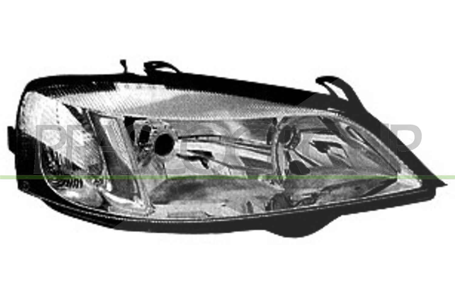 Prasco Scheinwerfer H7/HB3 elektr LWR o. Stellmotor schwa [Hersteller-Nr. OP0174825] für Opel
