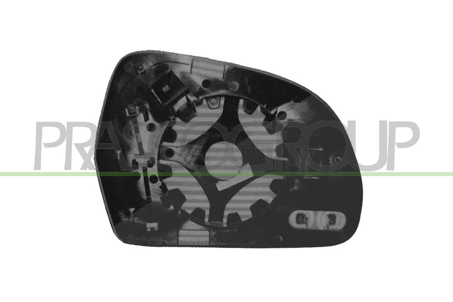 Prasco Spiegelglas, Außenspiegel [Hersteller-Nr. AD0247503] für Audi