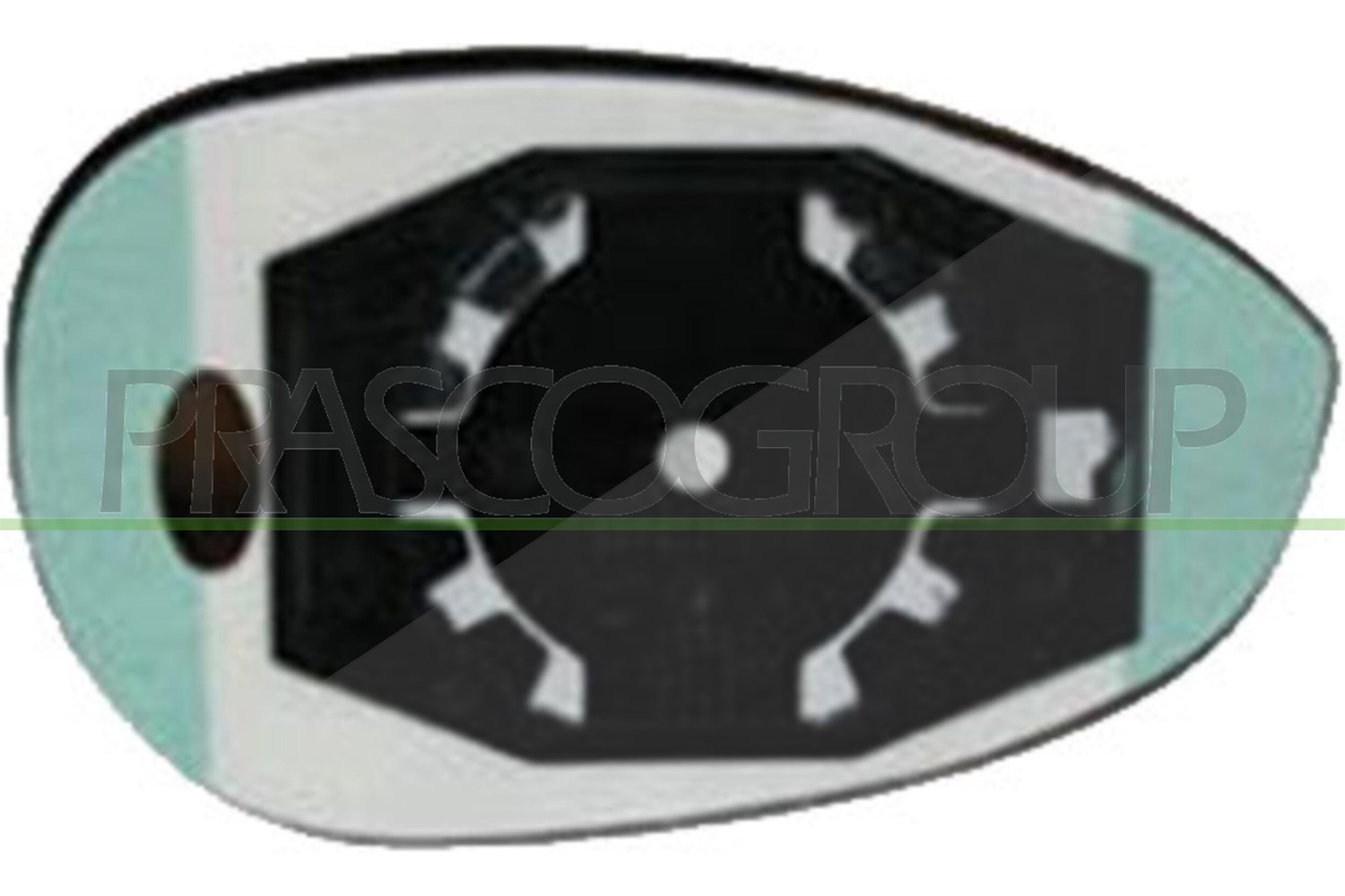 Prasco Spiegelglas, Außenspiegel [Hersteller-Nr. FT0307524] für Fiat, Abarth