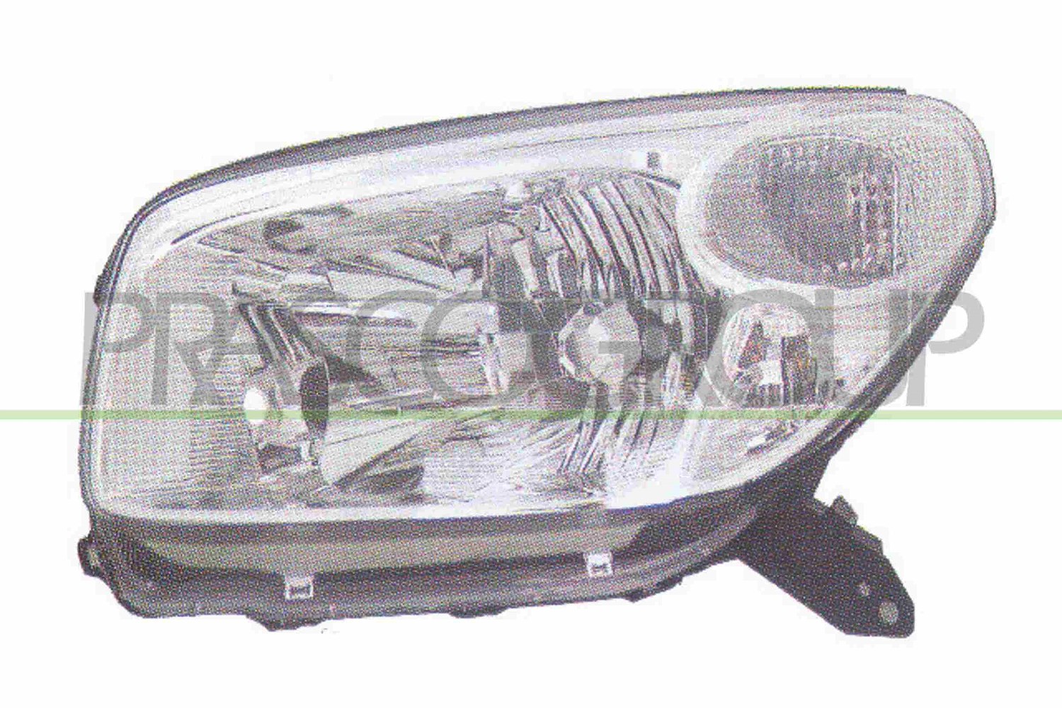 Prasco Scheinwerfer H4 ohne Stellmotor elektr. LWR [Hersteller-Nr. TY2854813] für Toyota