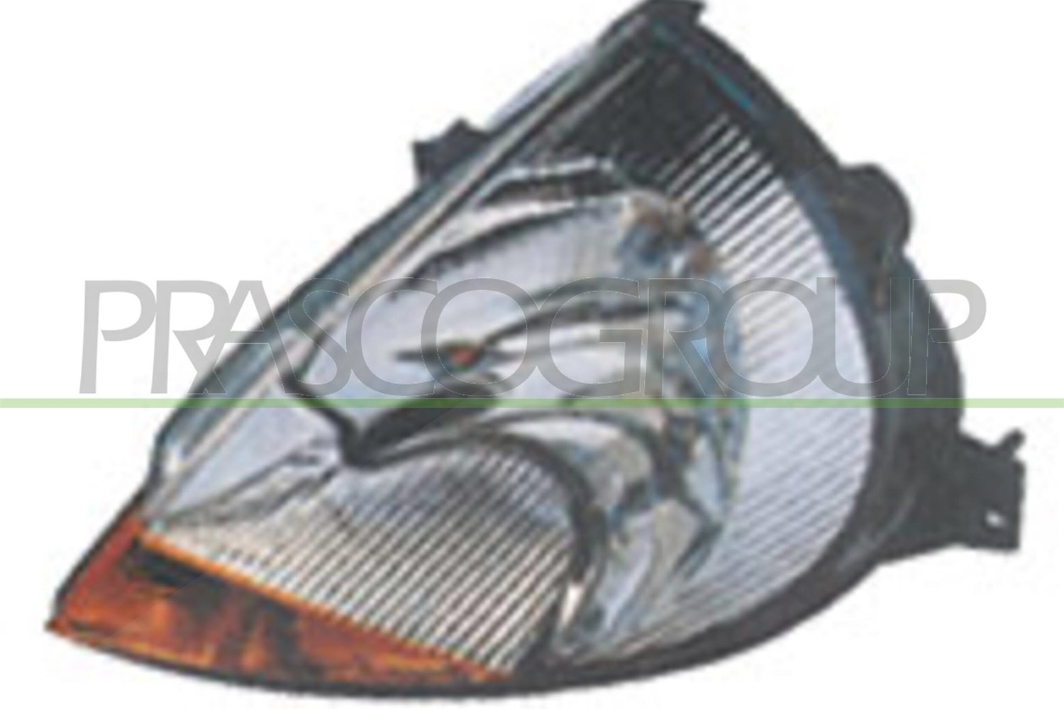 Prasco Scheinwerfer H7/H1 elektr. LWR ohne Stellmotor [Hersteller-Nr. FD0064904] für Ford