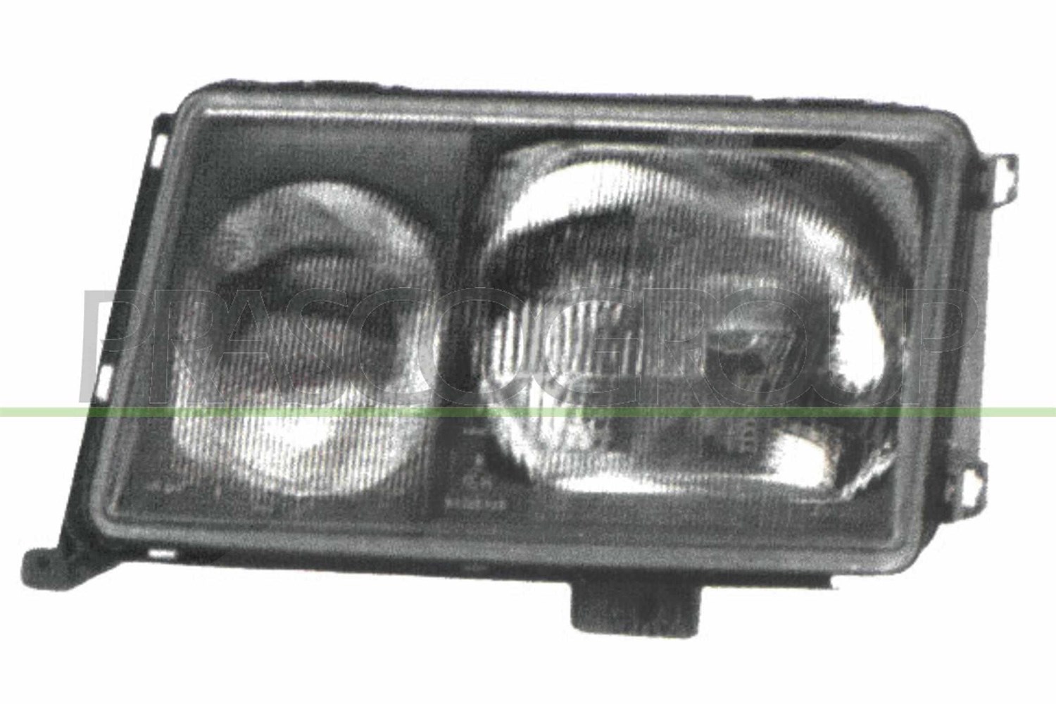 Prasco Scheinwerfer H4/H3 mit NSW, silber, o. Stellmotor [Hersteller-Nr. ME0324604] für Mercedes-Benz