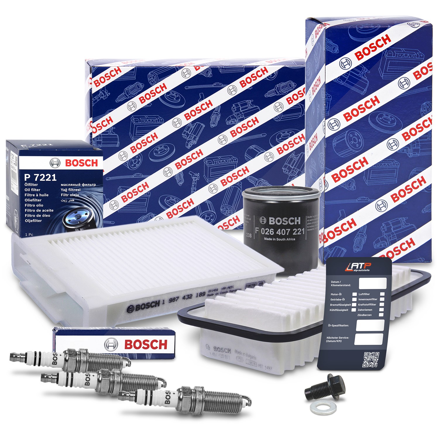 Bosch Inspektionspaket Filtersatz SET C [Hersteller-Nr. 10490950] für Peugeot, Citroën
