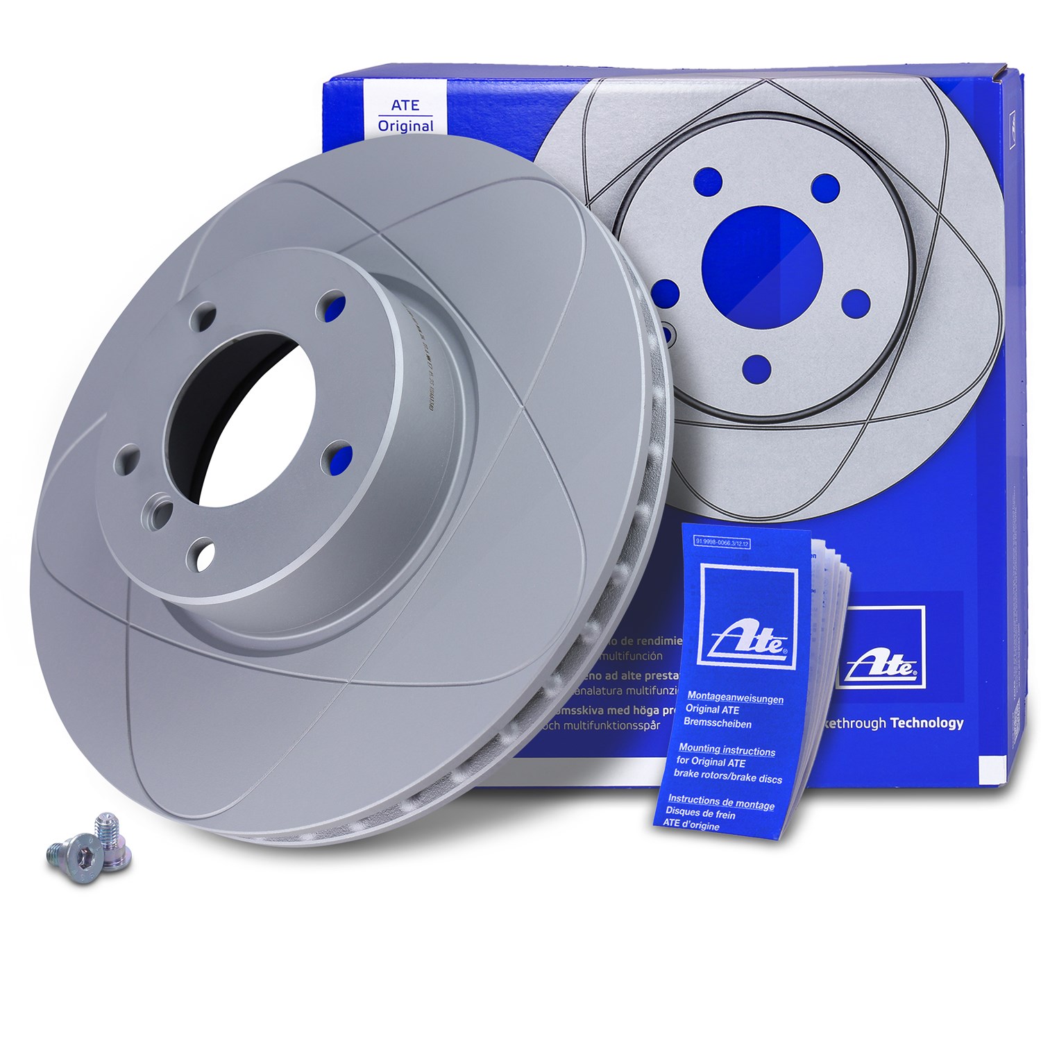 Ate 1x Power Disc Bremsscheibe Vorderachse Belüftet [Hersteller-Nr. 24.0330-0107.1] für BMW