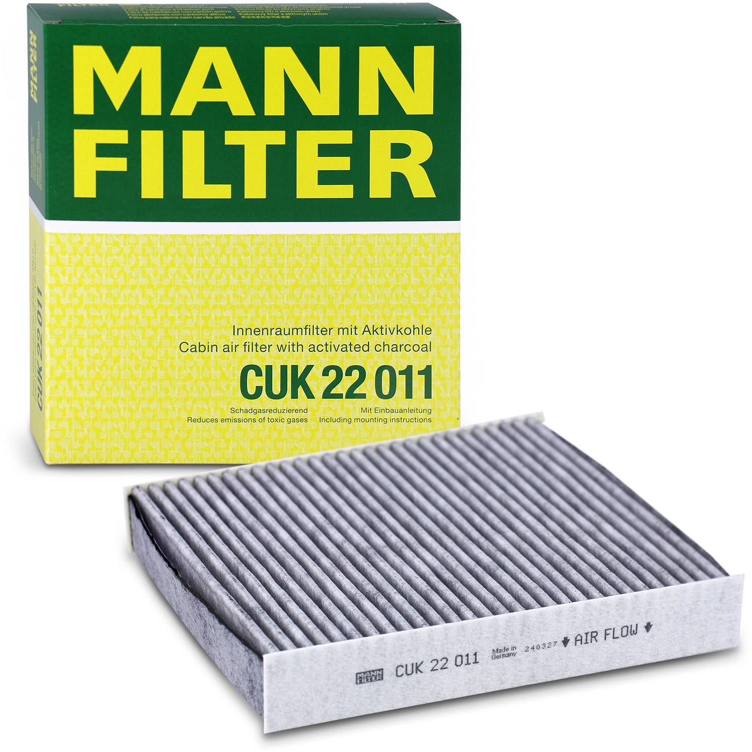 Mann-filter Filter, Innenraumluft [Hersteller-Nr. CUK22011] für Dacia, Alpine, Nissan, Lada, Renault, Mitsubishi