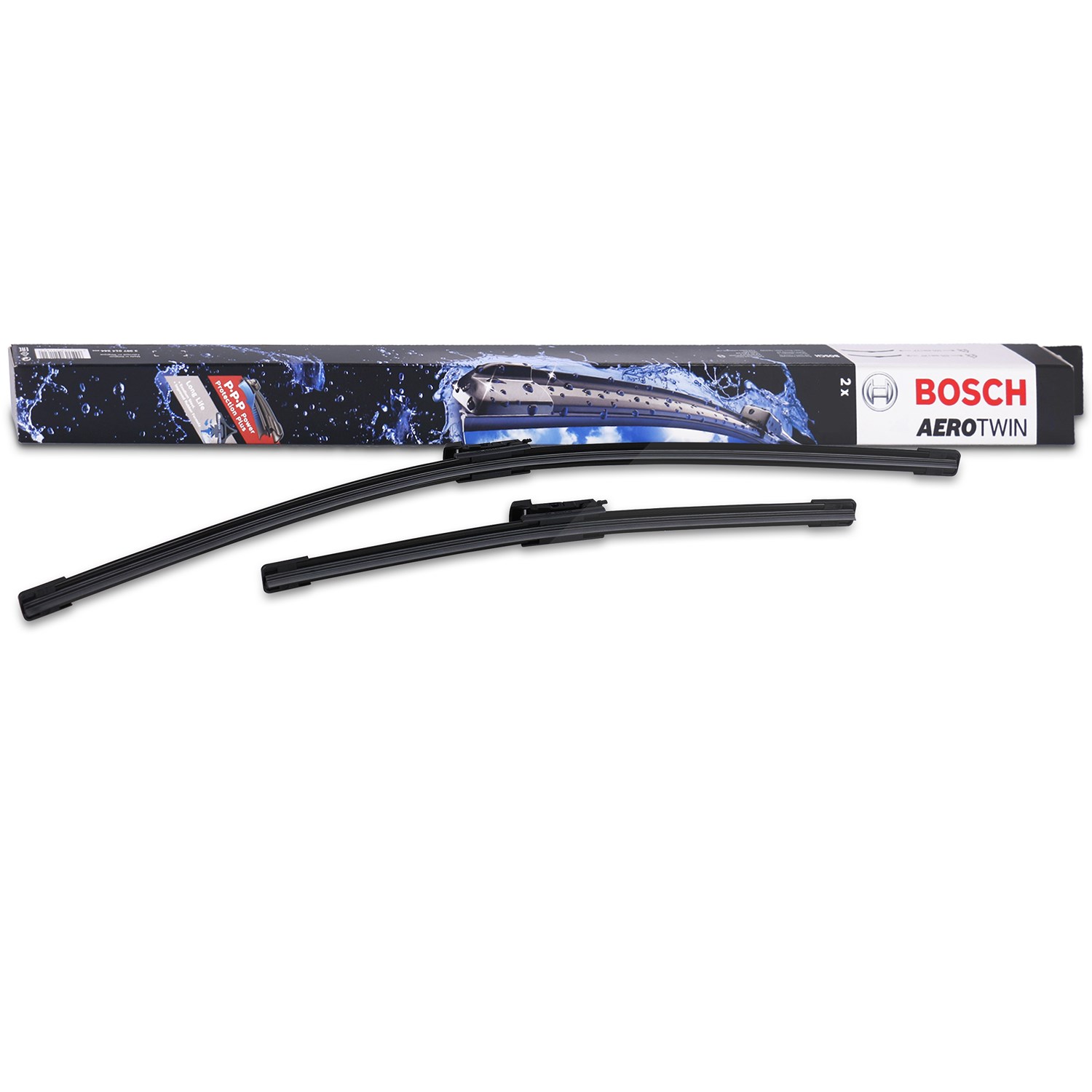 Bosch Wischerblatt Aerotwin Multi-Clip AM466S [Hersteller-Nr. 3397007466] für Ford, Fiat, Alfa Romeo, Abarth, Chevrolet, Vauxhall, Opel