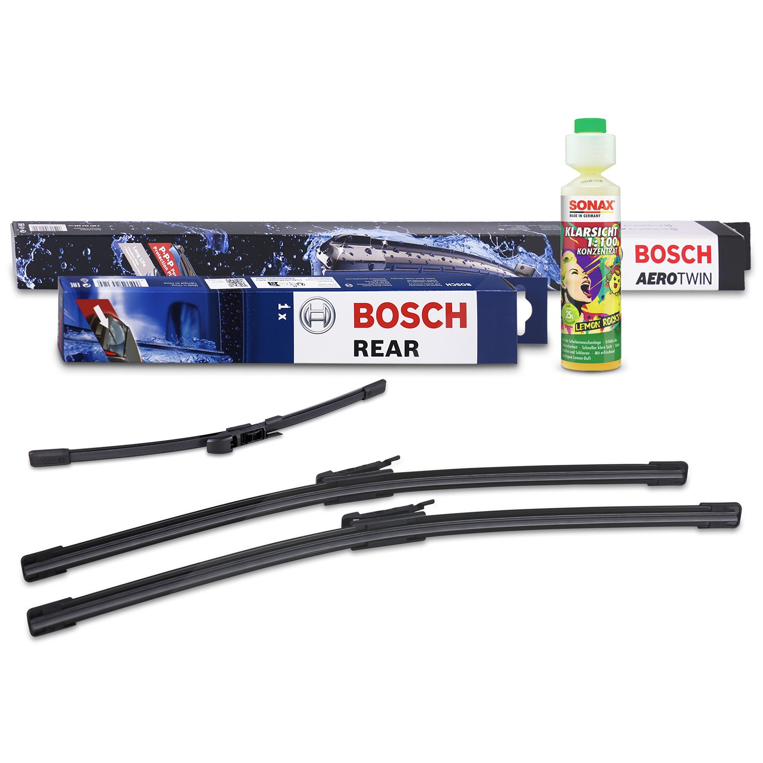 Bosch Wischer vorne +hinten +Scheibenreiniger [Hersteller-Nr. 31185403] für BMW