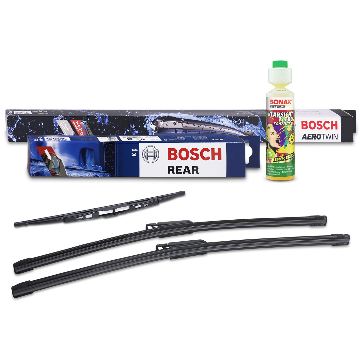 Bosch Wischer vorne +hinten +Scheibenreiniger [Hersteller-Nr. 31185679] für Audi
