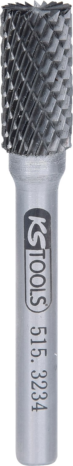 Ks Tools HM Zylinder-Frässtift Form A mit Stirnverzahnung, 10mm [Hersteller-Nr. 515.3234]