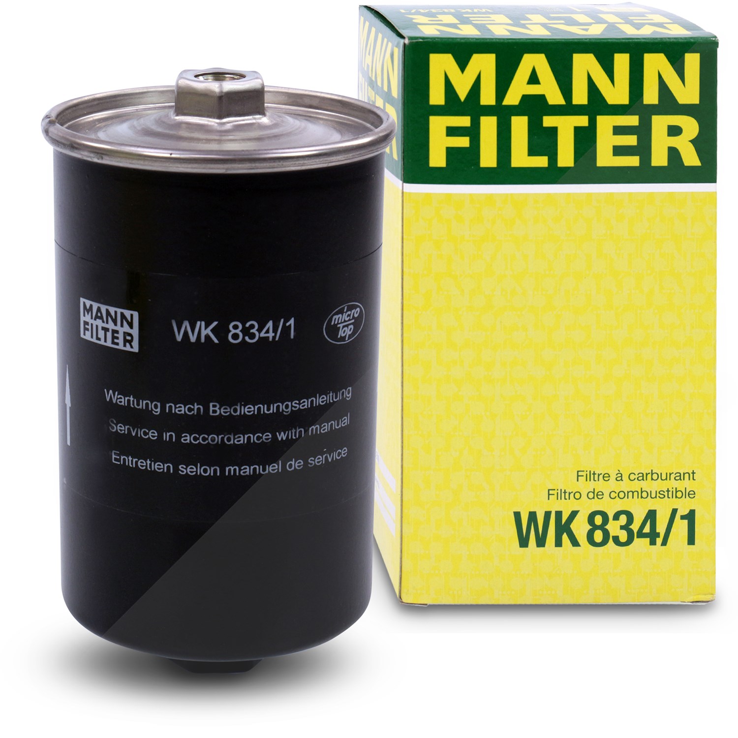 Mann-filter Kraftstofffilter [Hersteller-Nr. WK834/1] für Audi, VW, Seat