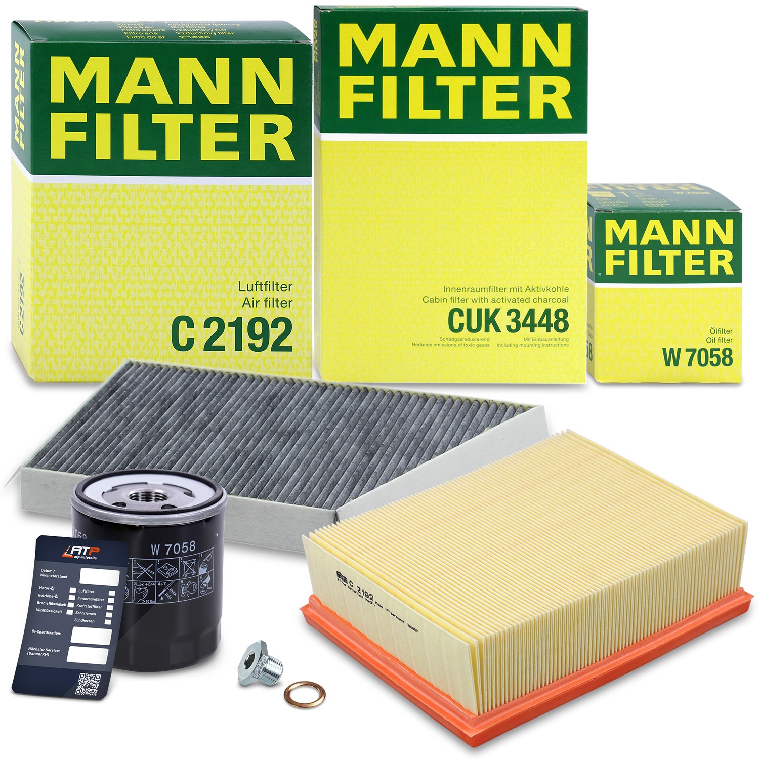 Mann-filter Inspektionspaket Filtersatz SET A [Hersteller-Nr. 10492793] für Peugeot