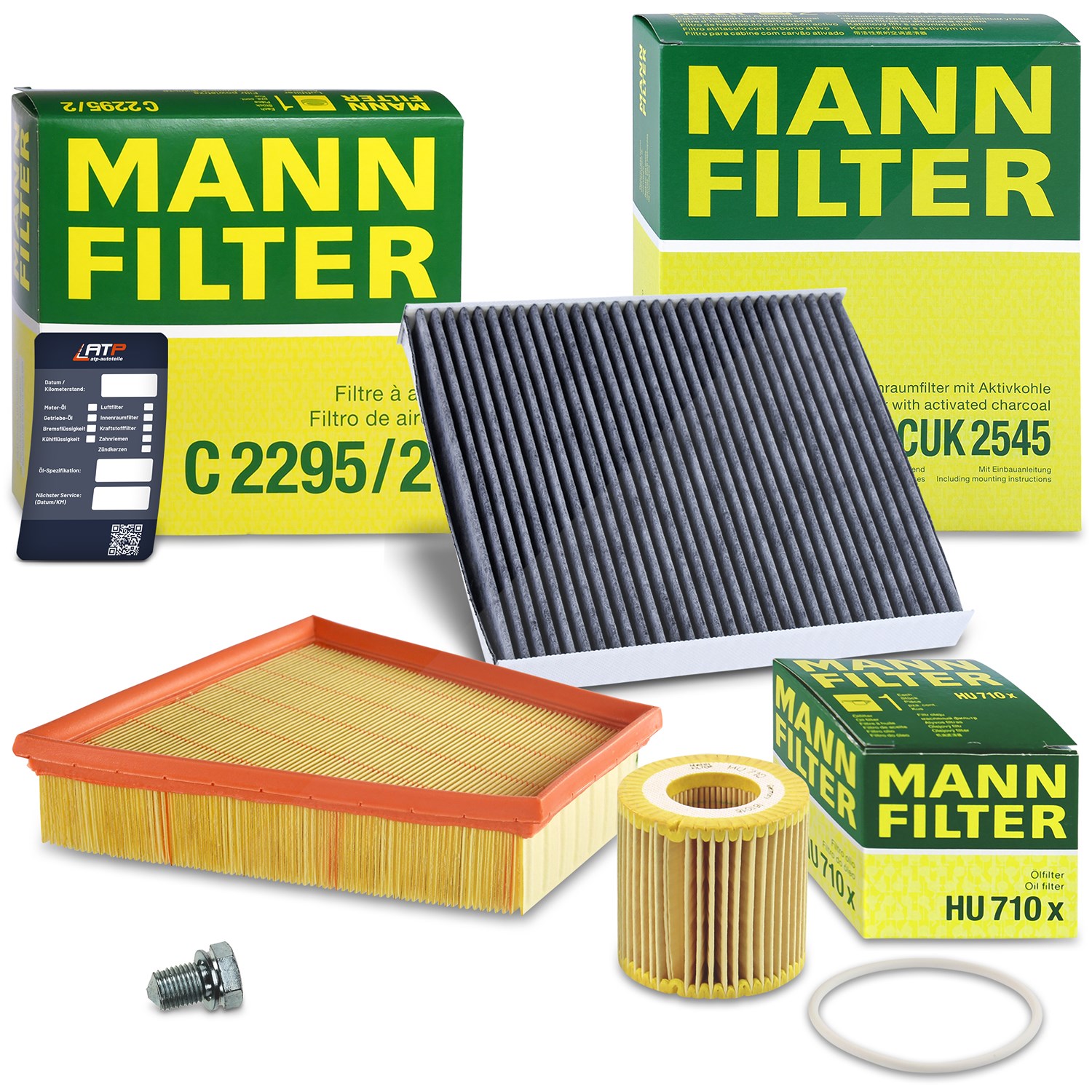 Mann-filter Inspektionspaket Filtersatz SET A [Hersteller-Nr. 10492413] für VW, Seat