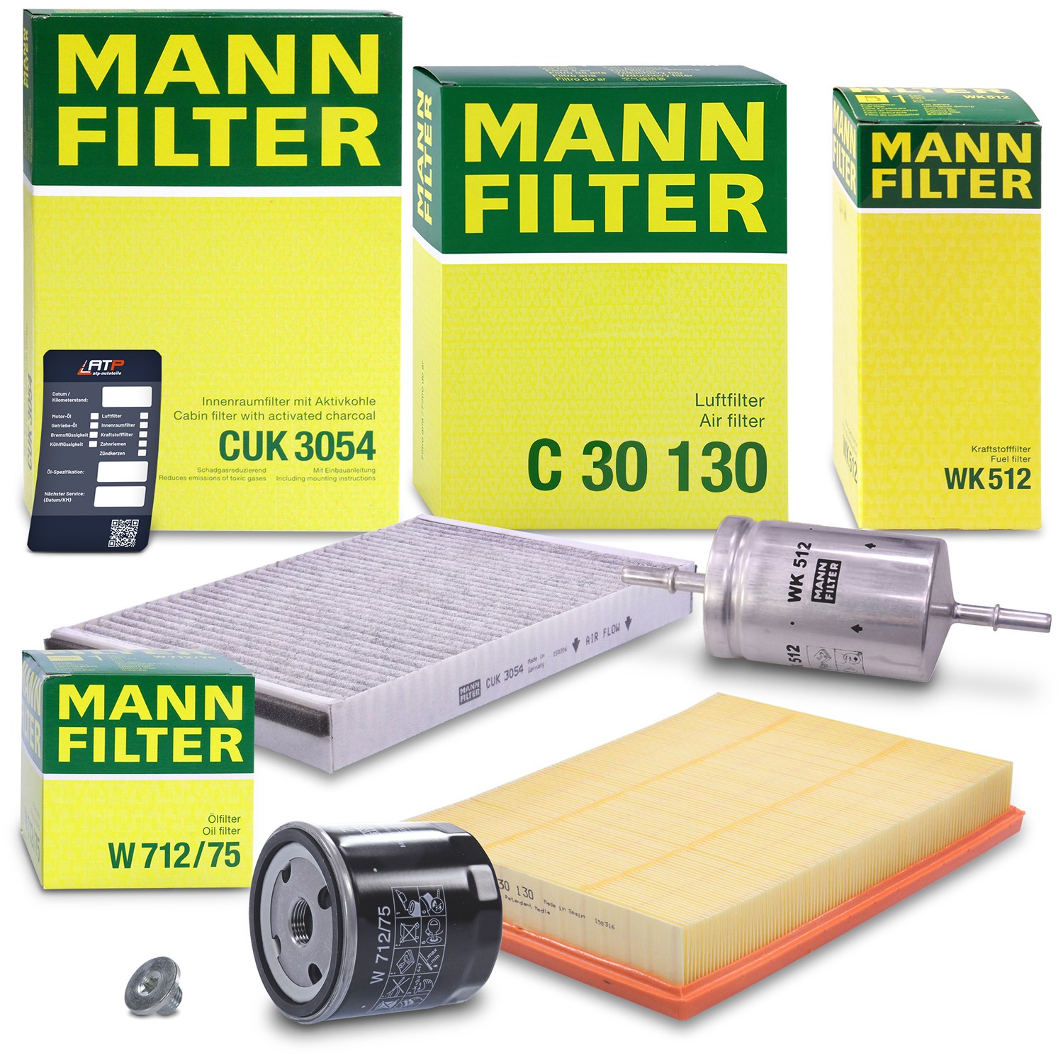Mann-filter Inspektionspaket Filtersatz SET B [Hersteller-Nr. 10492527] für Opel