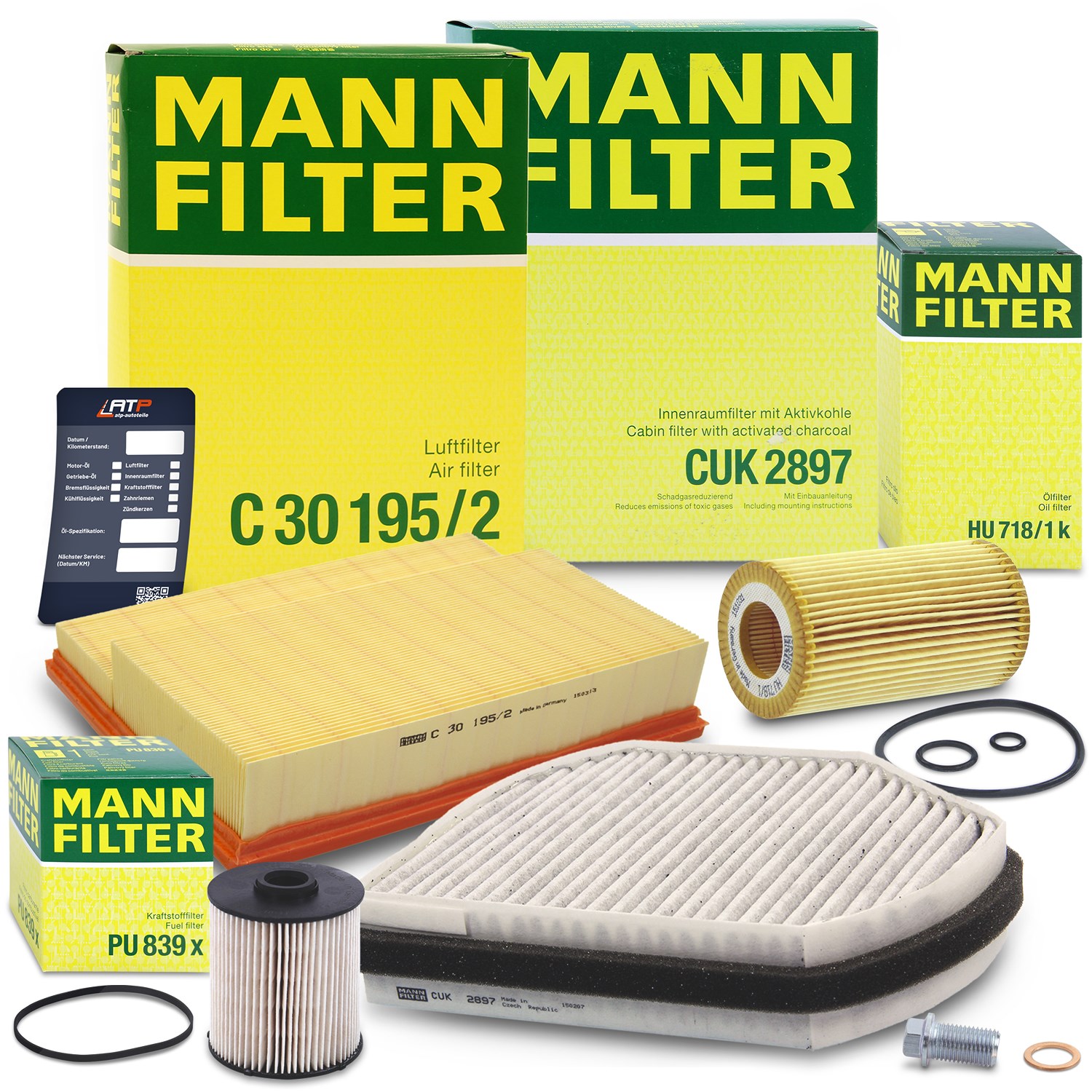 Mann-filter Inspektionspaket Filtersatz SET B [Hersteller-Nr. 10492759] für Mercedes-Benz