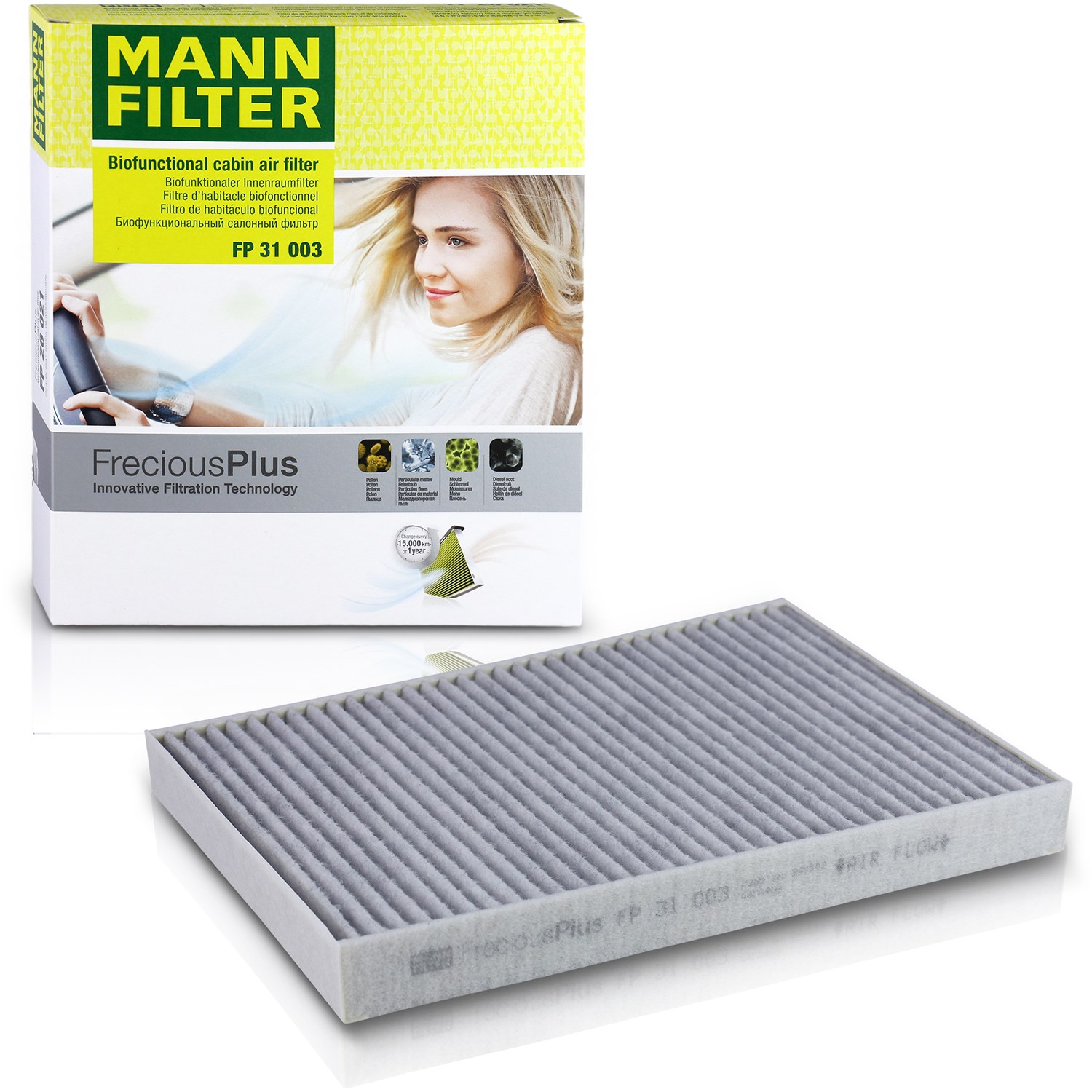 Mann-filter Filter, Innenraumluft [Hersteller-Nr. FP31003] für VW, Bentley, Audi, Lamborghini, Porsche