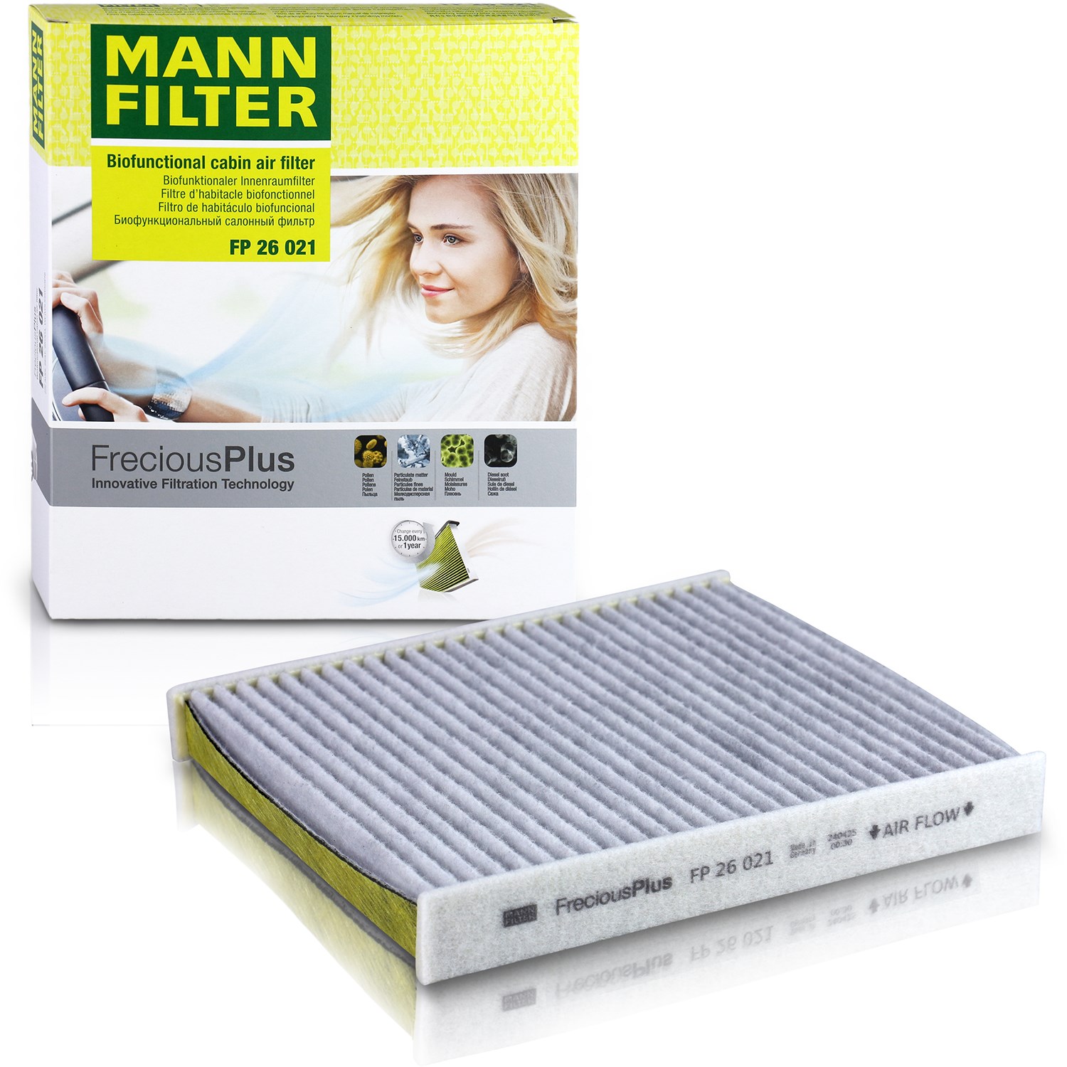 Mann-filter Filter, Innenraumluft [Hersteller-Nr. FP26021] für Skoda, Audi, VW, Seat