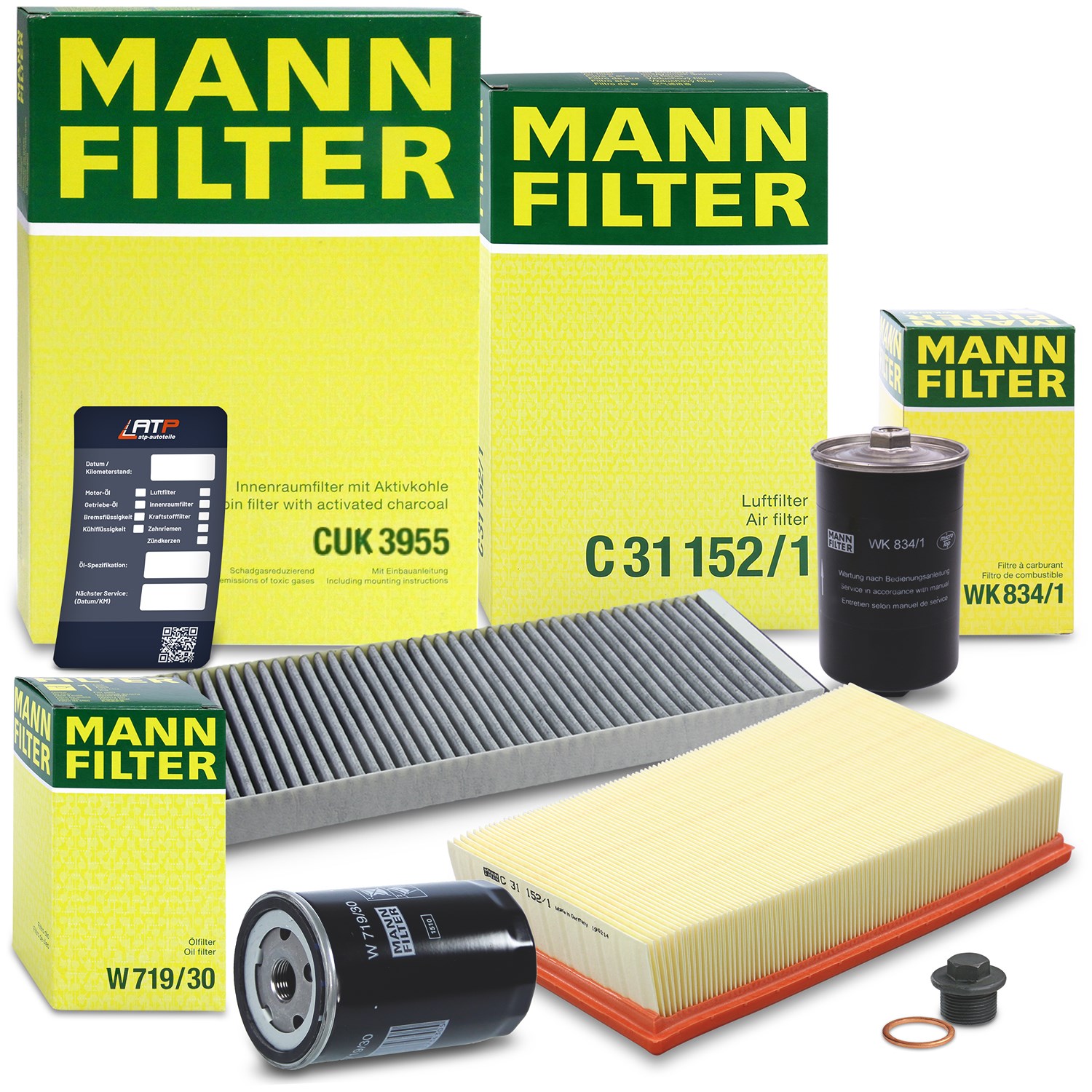Mann-filter Inspektionspaket Filtersatz SET B [Hersteller-Nr. 10492220] für Audi