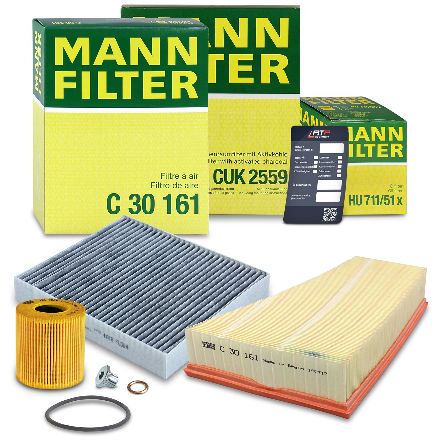 Mann-filter Inspektionspaket Filtersatz SET A [Hersteller-Nr. 10492685] für Ford