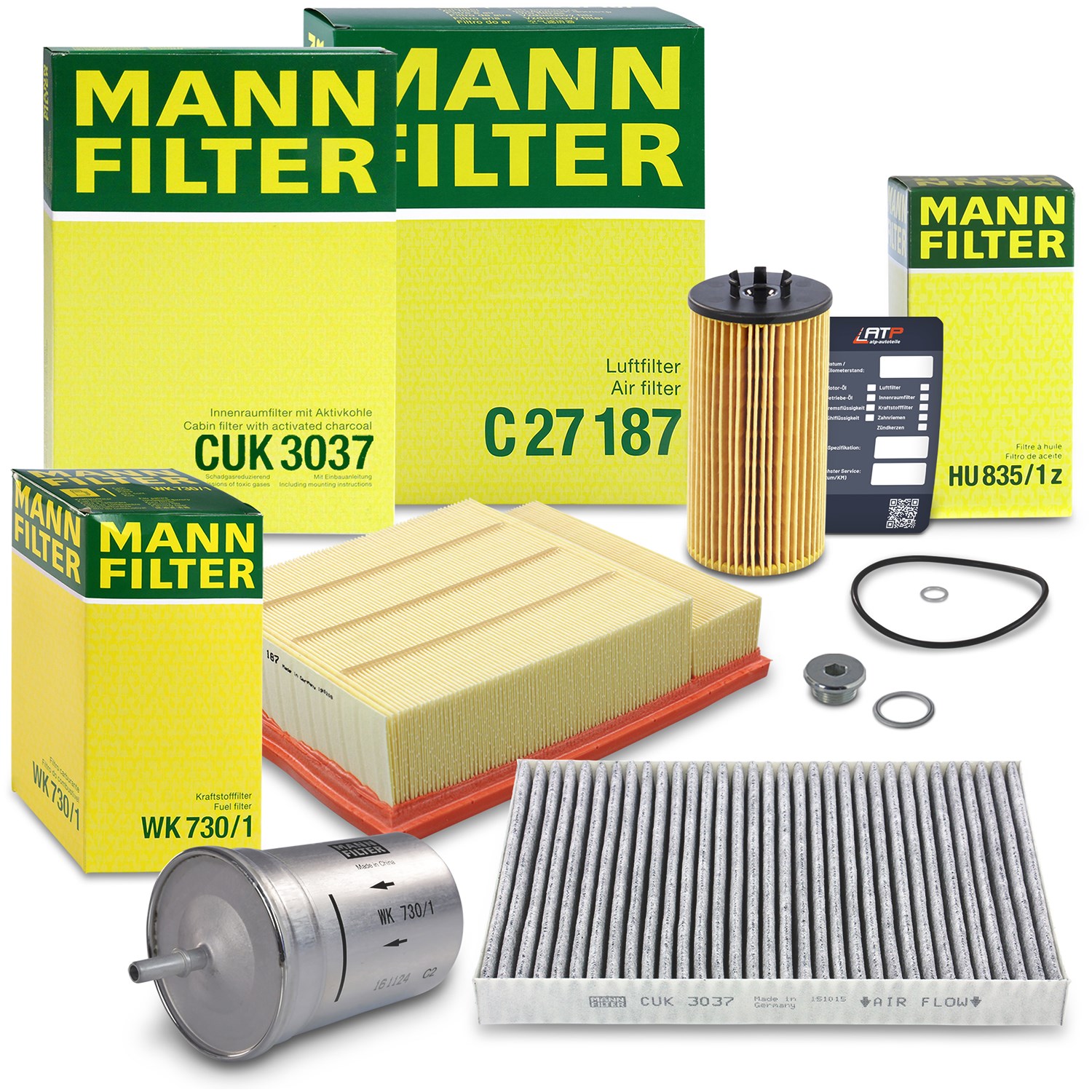 Mann-filter Inspektionspaket Filtersatz SET B [Hersteller-Nr. 10492731] für Audi