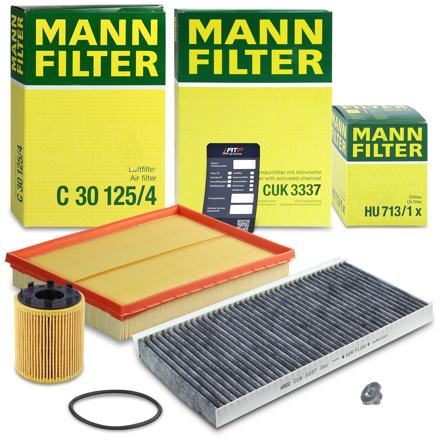 Mann-filter Inspektionspaket Filtersatz SET A [Hersteller-Nr. 10492752] für Opel