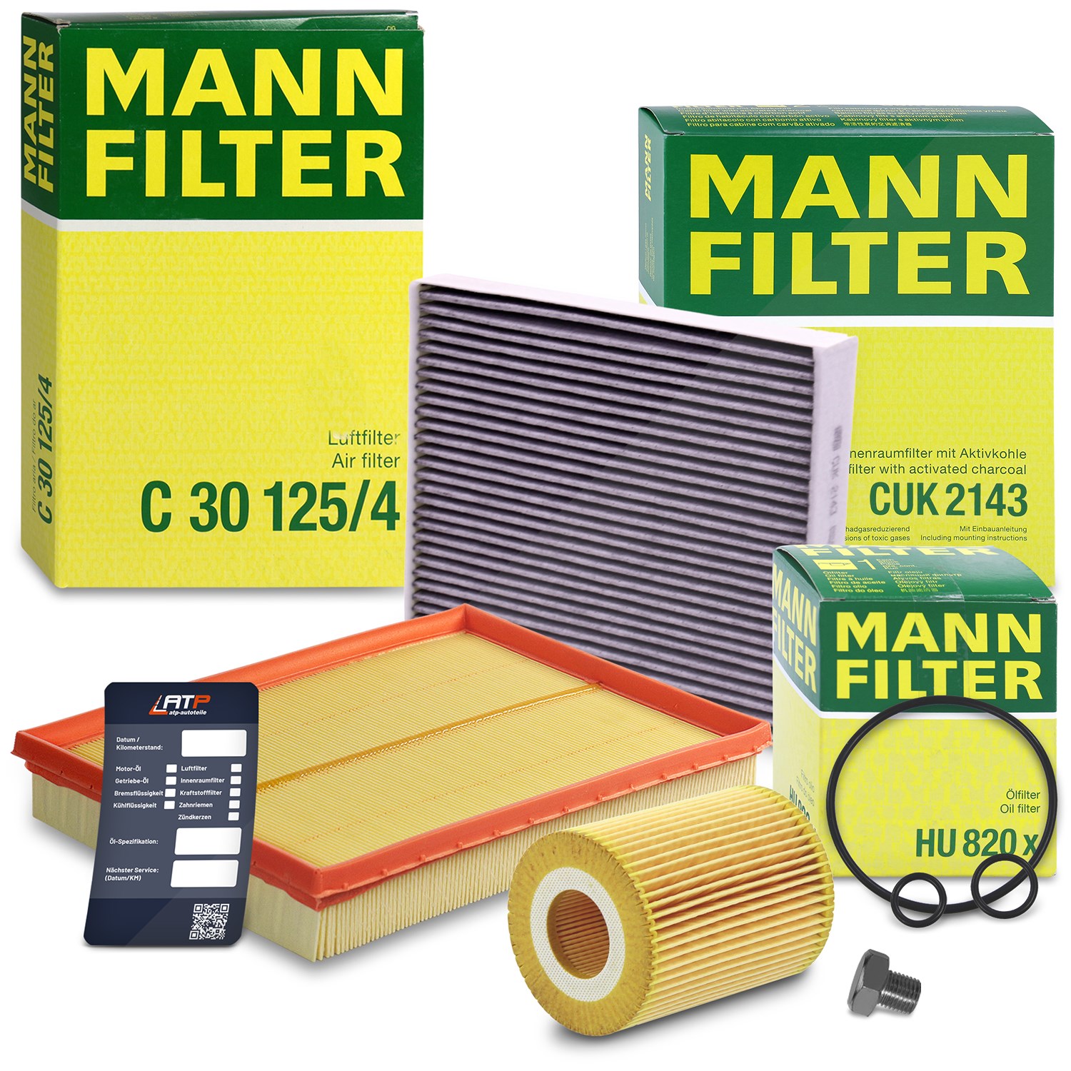 Mann-filter Inspektionspaket Filtersatz SET A [Hersteller-Nr. 10492755] für Opel