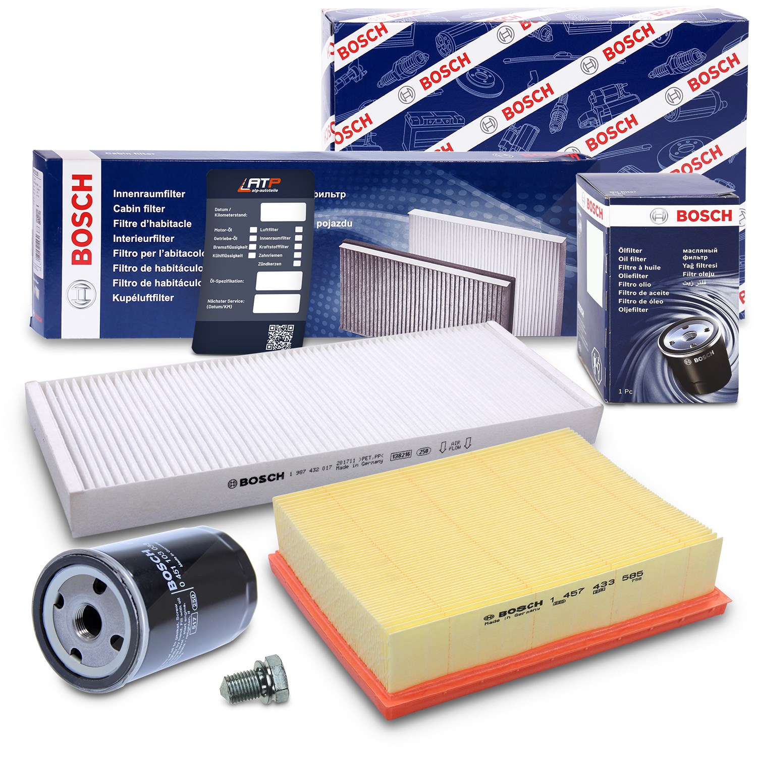 Bosch Inspektionspaket Filtersatz SET A [Hersteller-Nr. 10493466] für Audi